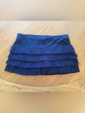 Lucky in Love Black Pleated Mini Skirt